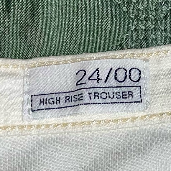 GAP "1969" High-Rise White Denim Flare Trousers, size 24/00, NWOT - Picture 11 of 13